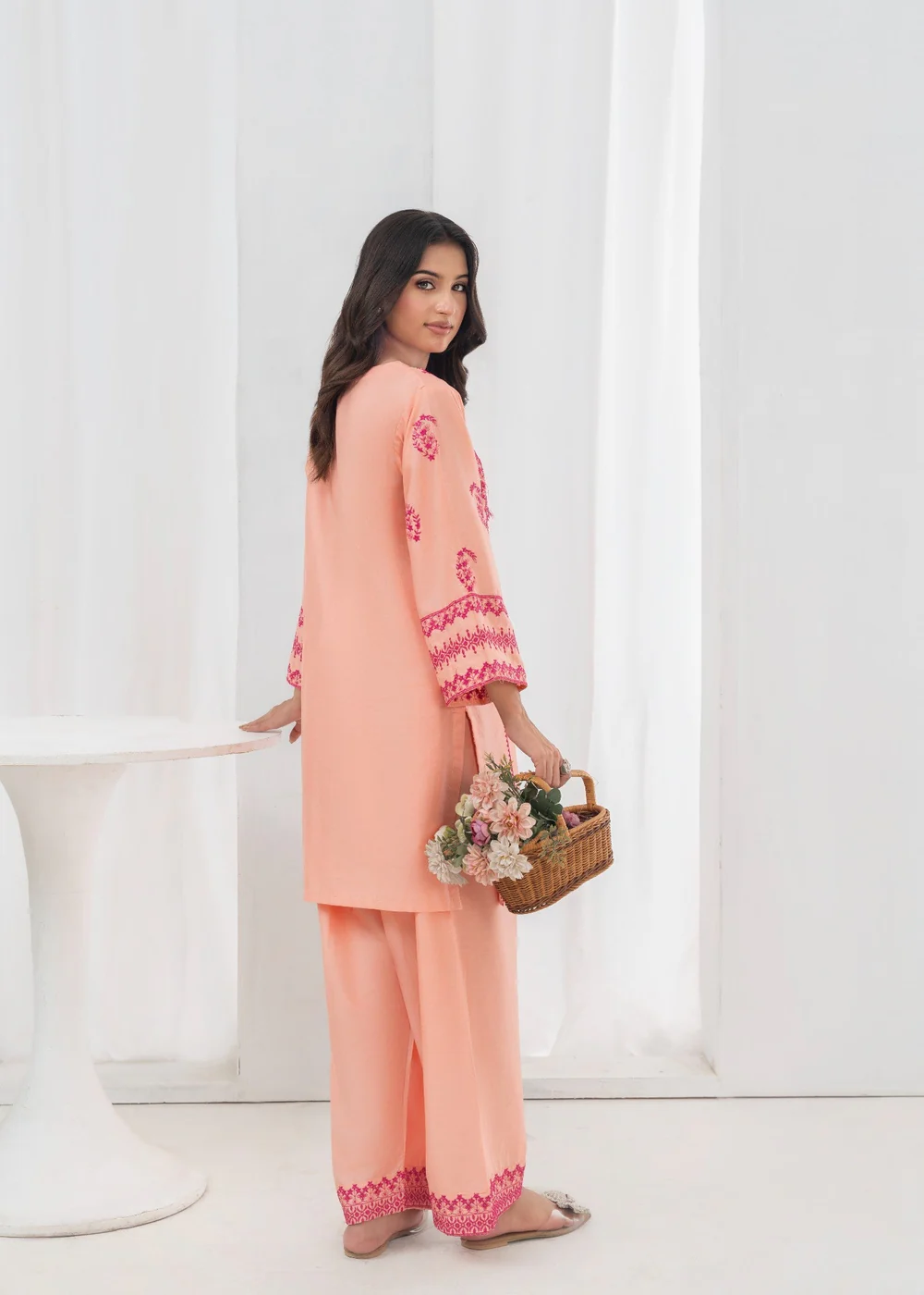 JUGNU PEACH 2PCS (SHALWAR) - Image 2