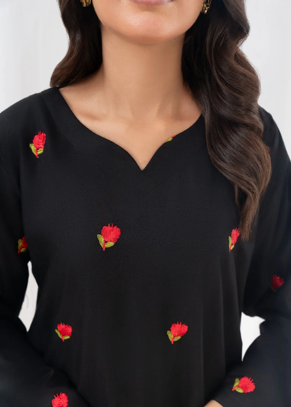 PETAL EMBROIDERED FARSHI 2PCS - Image 6