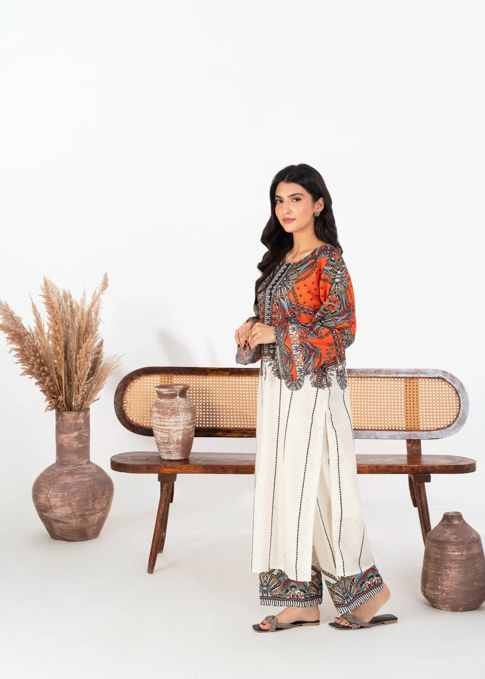 ORANGE BLOOM 2PCS - Image 3